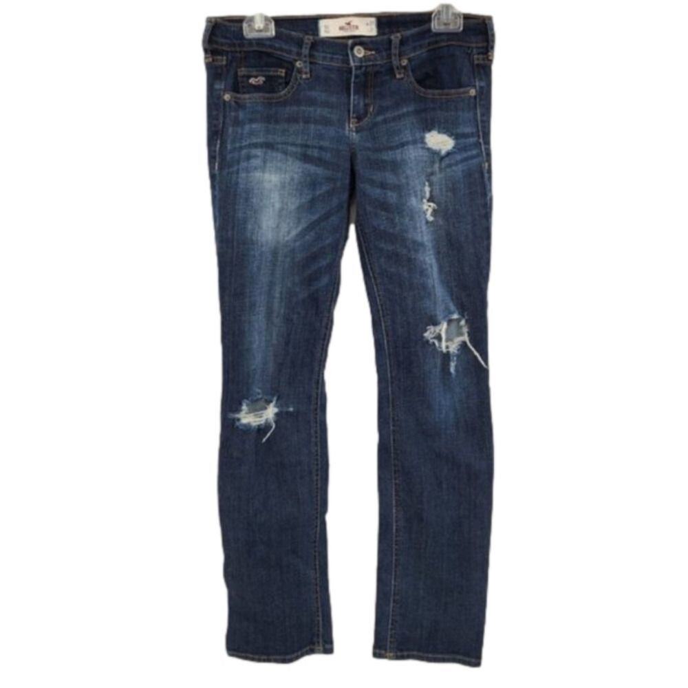 HOLLISTER Distressed Denim Jeans Womens Size 27